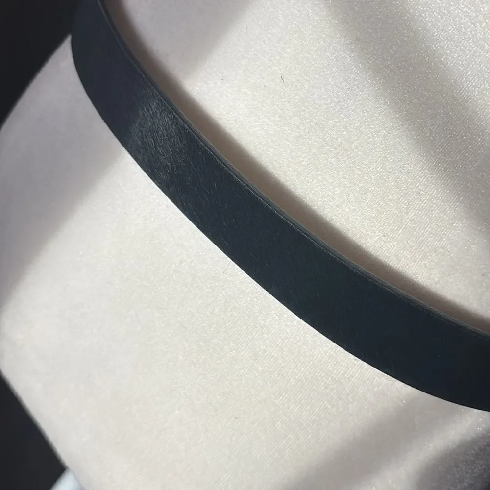 Brooks Brothers Black Calf Hair Belt - Small